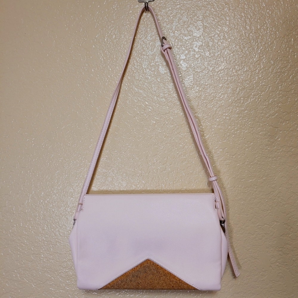 Pixie Mood Pink Vegan & Cork Crossbody Bag - Picture 6 of 12